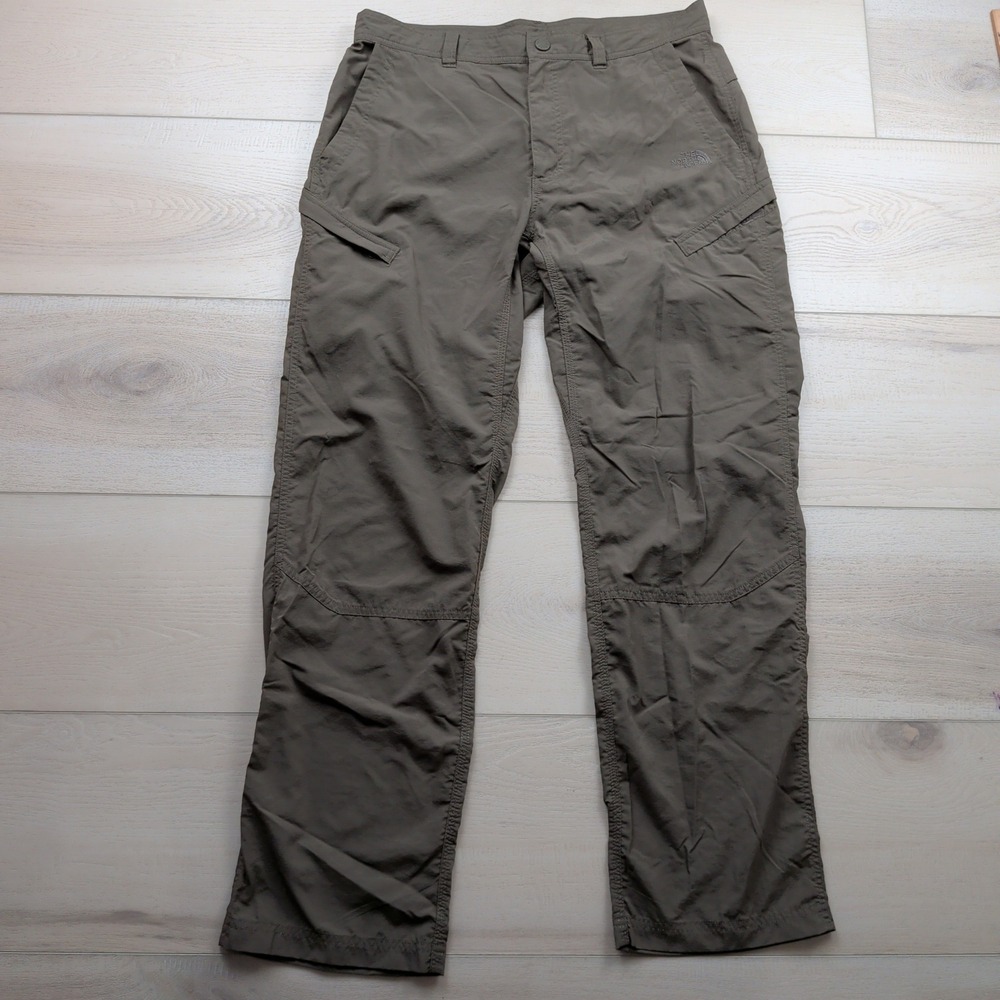 The North Face Horizon Falls Hiking Pants Mens 34 Green Ripstop Trousers 34x32